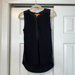 Black Joe Fresh sleeveless high-low work shirt xs/pt